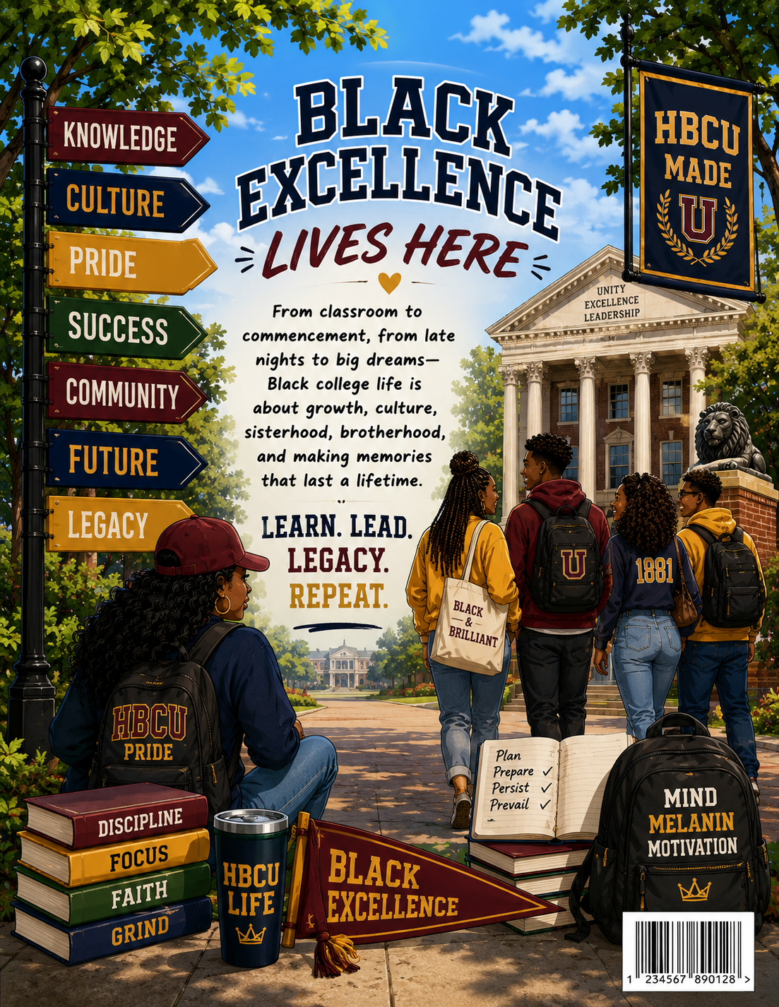 Black College Life Coloring Book