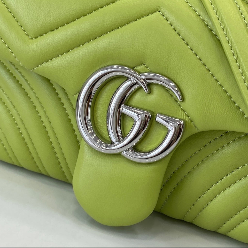Lime Green Quilted Chain Shoulder Bag *Pre-Order*