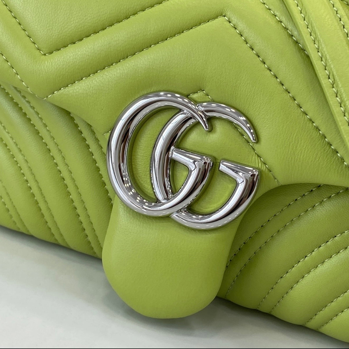 Lime Green Quilted Chain Shoulder Bag *Pre-Order*