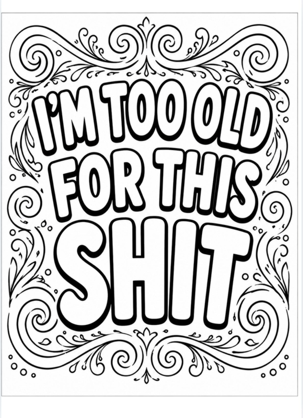 I swear I'm Just Coloring. *A swear Word Coloring Book*