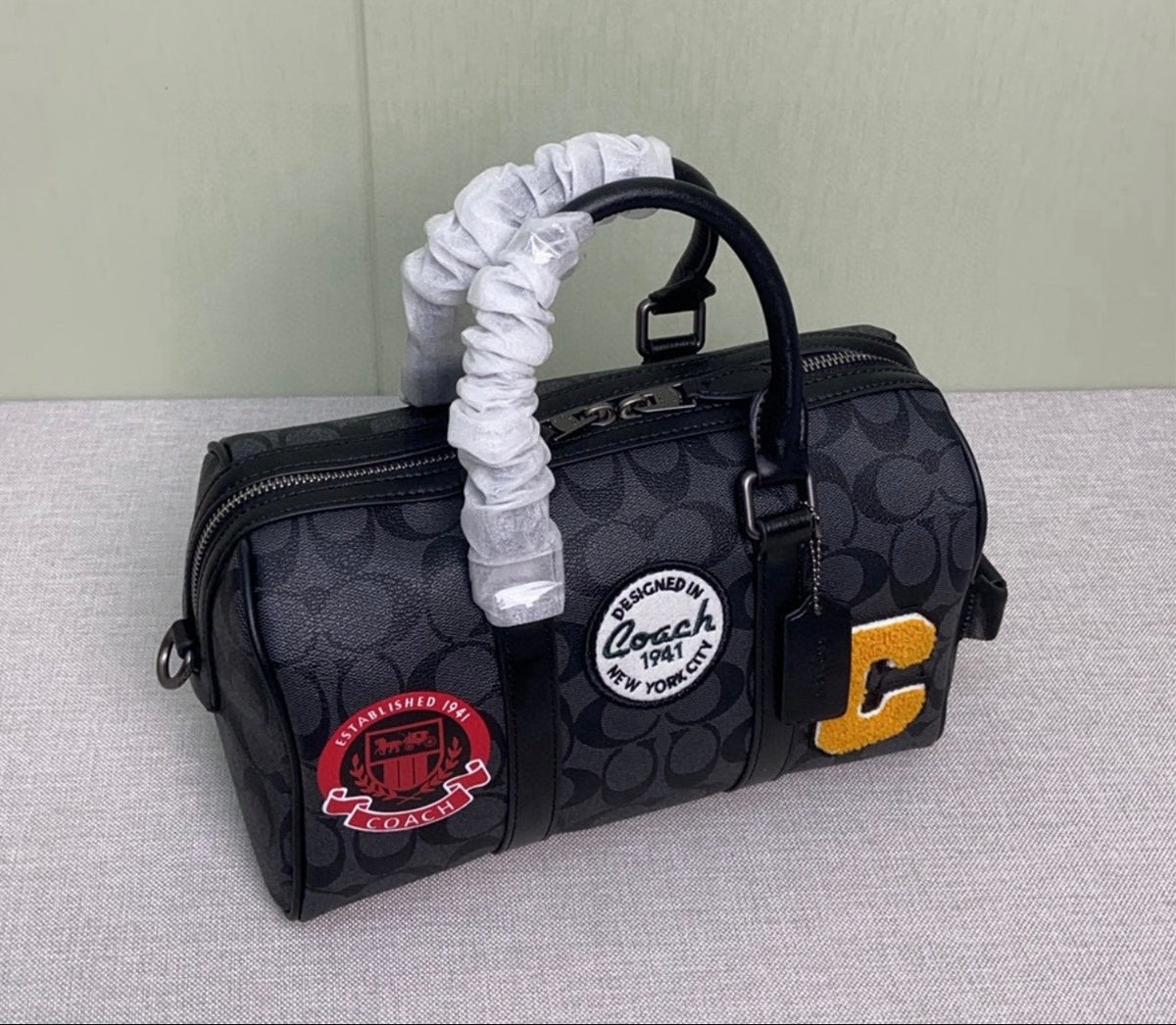 🖤 Signature Patch Boston Bag — PRE-ORDER