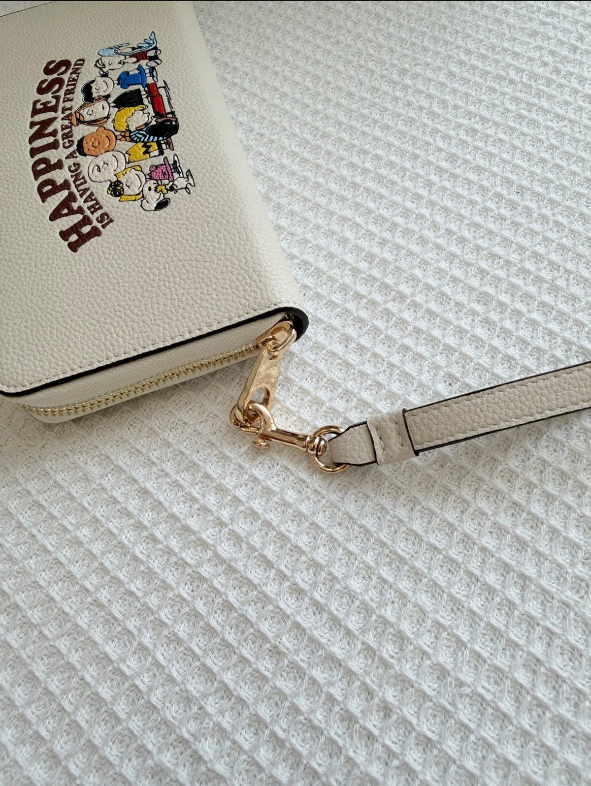 🤍 Happiness & Friends Wristlet — PRE-ORDER
