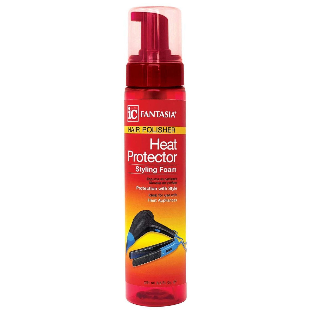 Fantasia Heat Protector Styling Foam 8.5 Oz