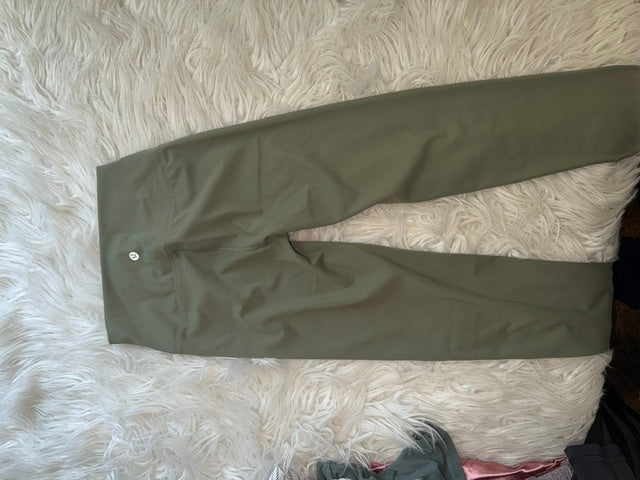 LULULEMON Olive Green High-Rise Leggings
