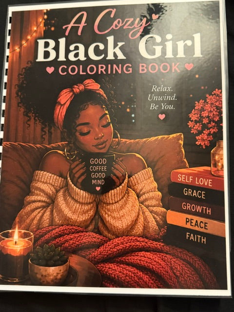 A Cozy Black Girl Coloring Book
