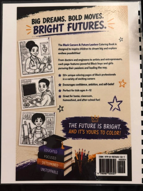 Black Careers & Future Leaders Coloring Book