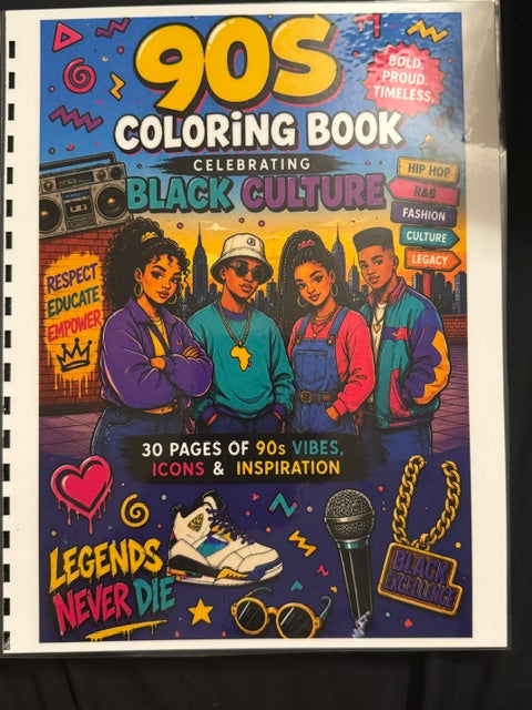 90's Coloring Book *Celebrating Black Culture*