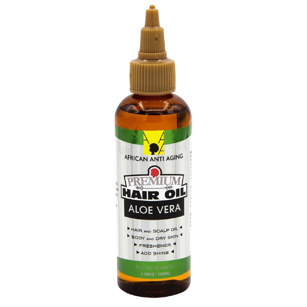 African Anti Aging Premium Hair Oil Alovera 3.38 Oz