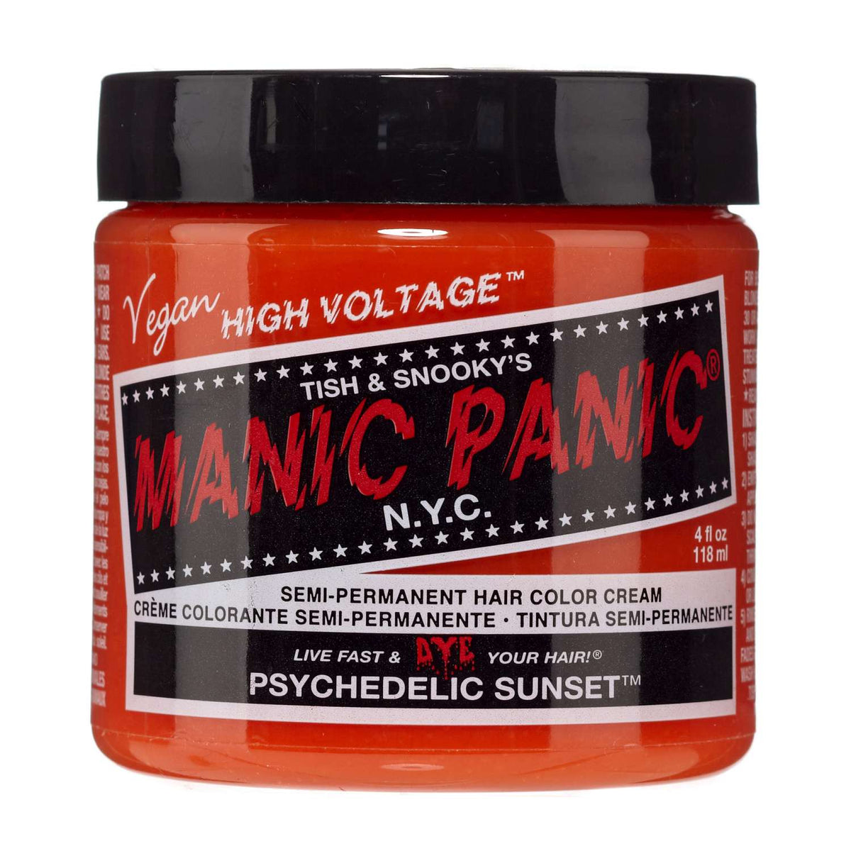 Manic Panic Semi Permanent Cream Hair Color - Psychedelic Sun 4 Oz