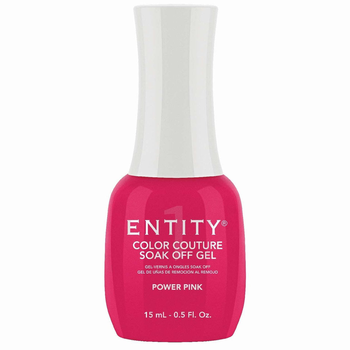 Entity Color Couture Soak Off Gel Power Pink 0.5 Fl Oz