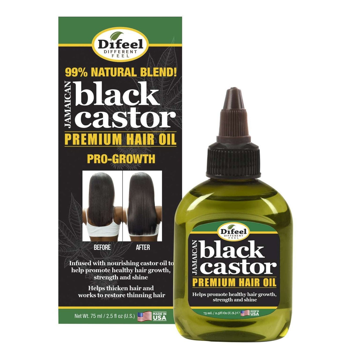 Premium Hair Oil Jamaican Black Castor Superior Growth 75 Ml 6Pk 2.5 Oz