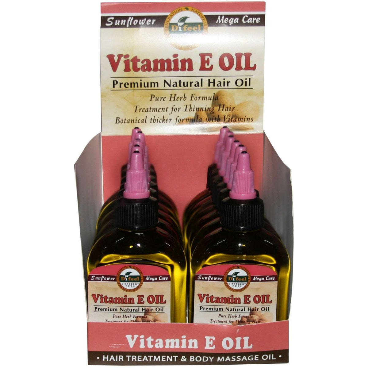 Difeel Premium Natural Hair Oil Vitamin E 2.5 Oz
