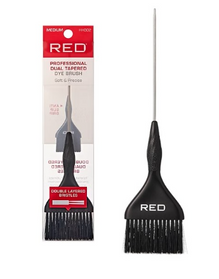 Red Professional Dual Tapered Hair Dye Brush #HH302