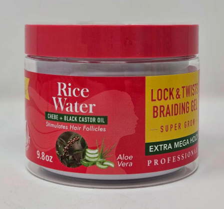 Dr. Girls Chebe & Black Castor Oil Biotin & Castor Oil Braiding Gel 9.8Oz