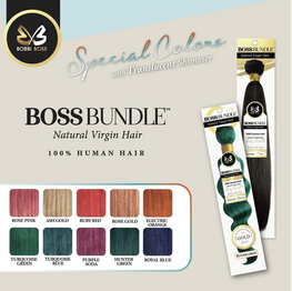 BB BOSS BUNDLE 100% HUMAN HAIR WITH YAKY TEXTURE OCEAN WAVE 10" #TT4/30/27