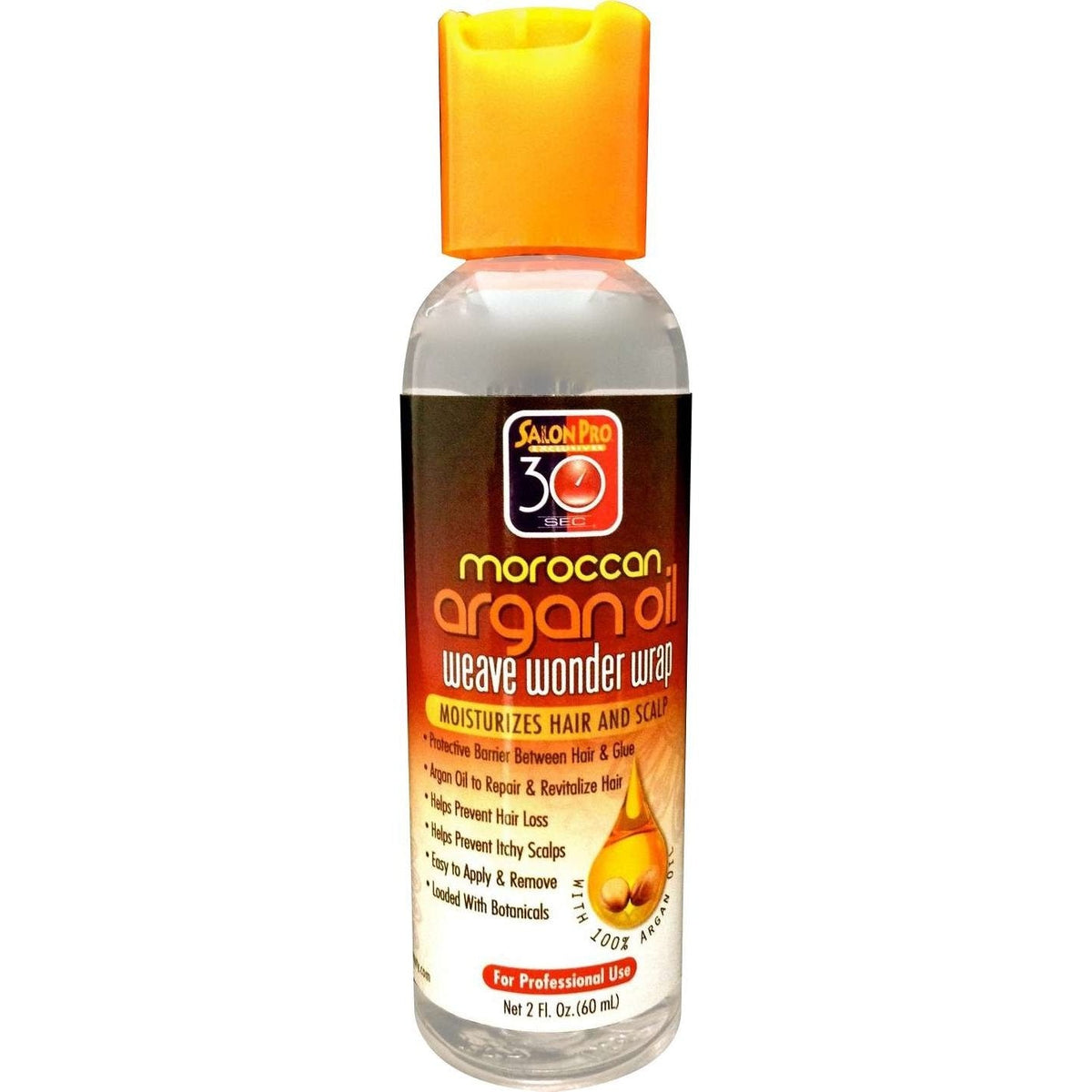 Salon Pro Weave Wond Wrap Argan Oil-Clear 2 Oz