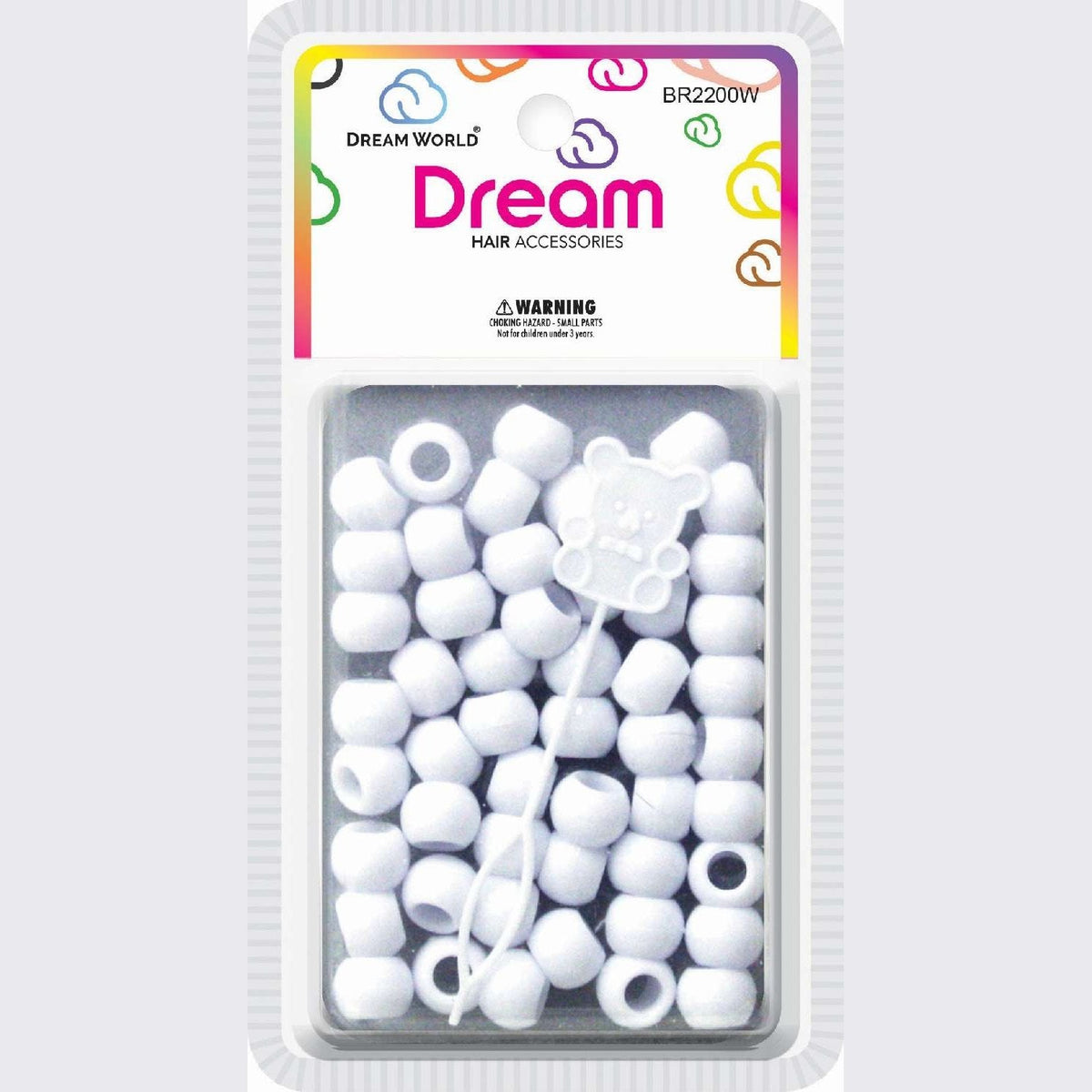 Chloe Bead Round Big 60 White