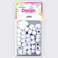 Chloe Bead Heart Big White