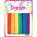 Chloe Hair Ribbon Rainbow 6Pc