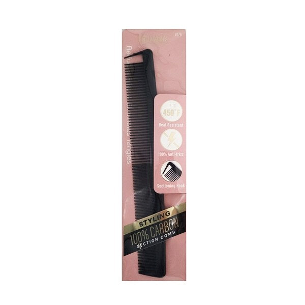 Annie 100% Carbon Styling Section Comb #176