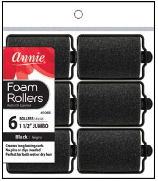 Annie Foam Rollers - Jumbo - 6 Pack - #1065