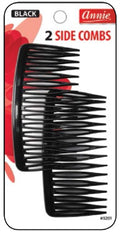 Annie Side Combs Large #3201 - Black