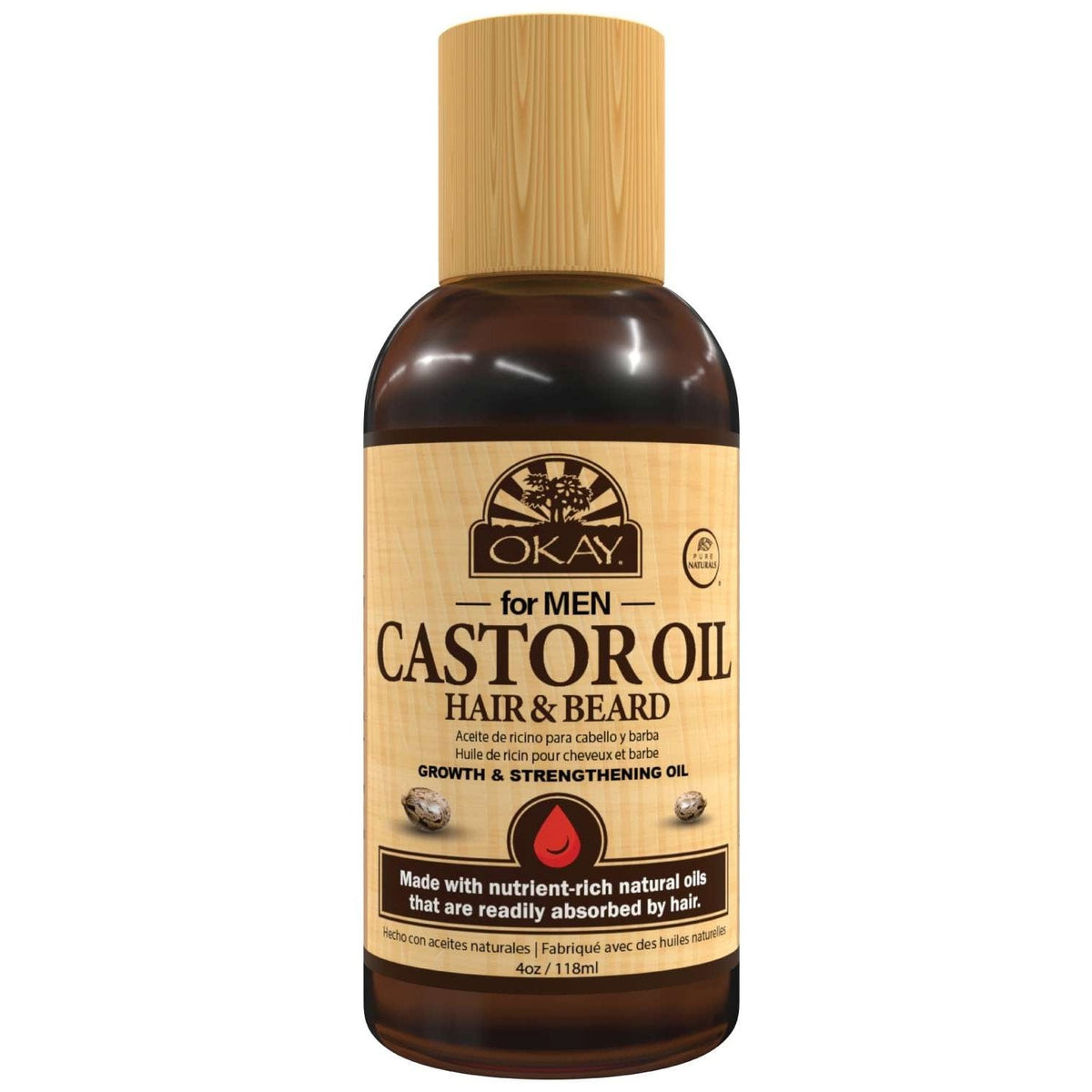 Okay Men Hair  Beard Castor Growth Oil